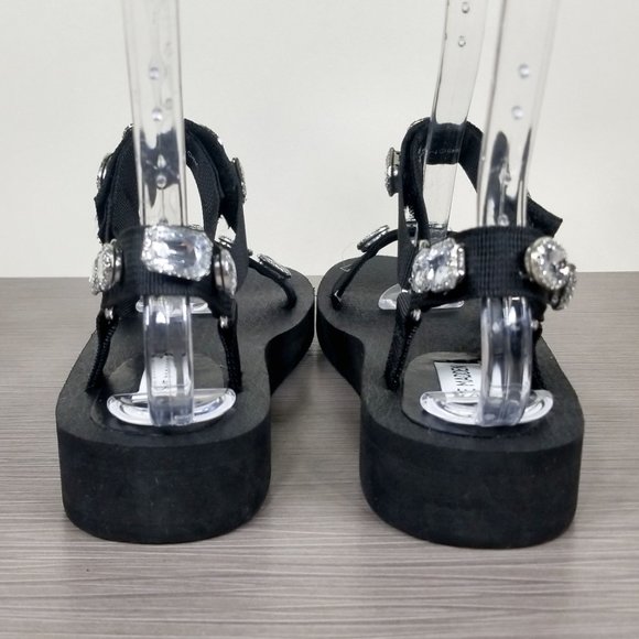Steve Madden Raven Sandal, Black, Womens Size 7 M - Picture 5 of 12